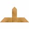 Ekena Millwork Portland Rough Sawn Timber Gable Bracket, Western Red Cedar, 36"W x 19"H x 2"D x 6"F, 13/12 Pitch GBW036X19X0206POR00RWR - alternate 1